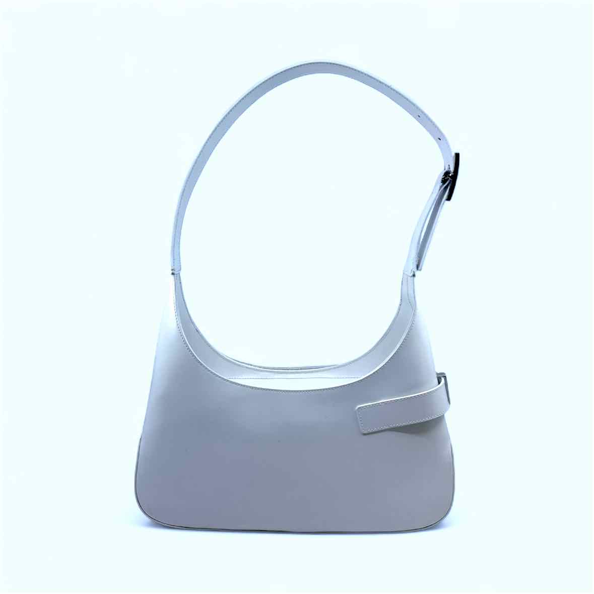 SALVATORE FERRAGAMO White Leather Solid Handbag – Labels Luxury