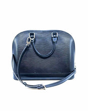 Load image into Gallery viewer, LOUIS VUITTON ALMA PM Black Leather Solid Epi Handbag
