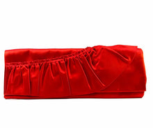 Load image into Gallery viewer, VALENTINO Red Satin Clutch
