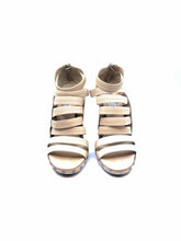 Load image into Gallery viewer, JIMMY CHOO Size 9.5 Beige Leather Solid Sandals