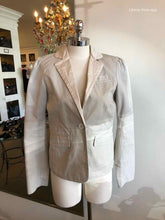 Load image into Gallery viewer, MARC JACOBS Size 6 Light Blue Stripe Blazer