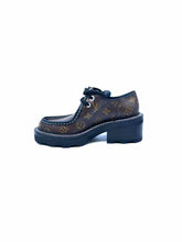 Load image into Gallery viewer, LOUIS VUITTON Beaubourg Platform Derby Size 6 Brown, black Coated canvas Oxfords