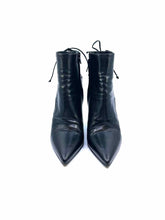 Load image into Gallery viewer, SAINT LAURENT Size 8.5 Black Leather Ankle Boot