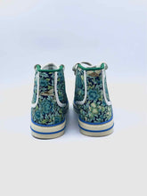 Load image into Gallery viewer, GUCCI Size 6 Baby Blue Canvas Floral Sneakers