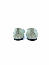 Load image into Gallery viewer, LOEWE Size 11 Pastel Green Crystal Solid Flats