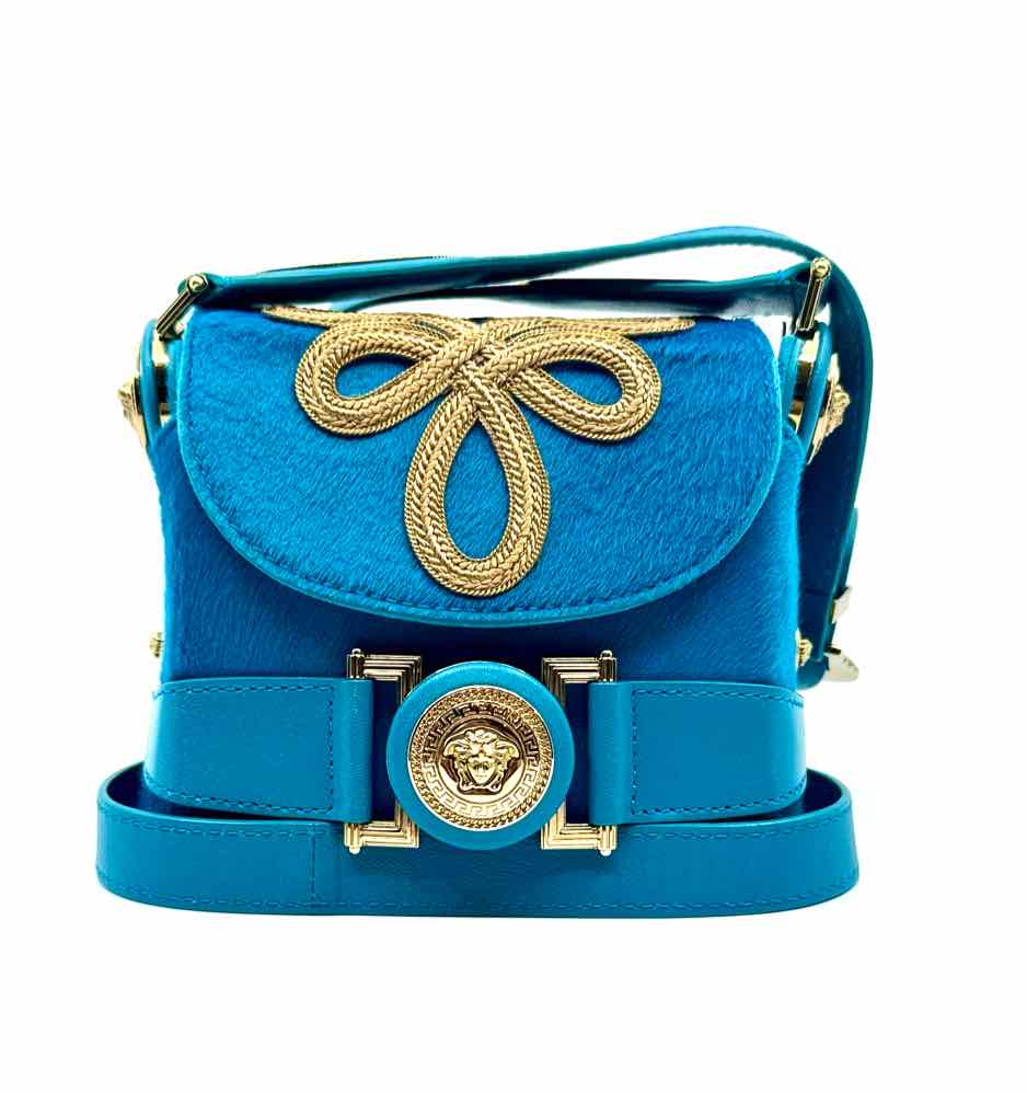 VERSACE Blue Calf hair Handbag – Labels Luxury