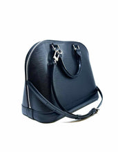 Load image into Gallery viewer, LOUIS VUITTON ALMA PM Black Leather Solid Epi Handbag