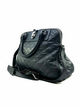 Load image into Gallery viewer, MARC JACOBS Gunmetal Leather Quilted Handbag