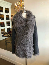 Load image into Gallery viewer, RAG & BONE Size 4 Grey Suede Jacket