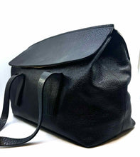 Load image into Gallery viewer, JIL SANDER Black Leather Solid Handbag