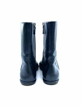 Load image into Gallery viewer, THE ROW Size 9 Black Leather Solid Ankle Boot