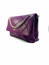 Load image into Gallery viewer, ROGER VIVIER Prismick Purple Leather Patchwork Handbag