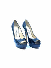 Load image into Gallery viewer, JIMMY CHOO Size 6.5 Black Patent Leather Pumps