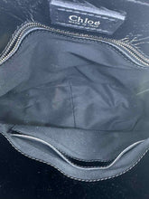 Load image into Gallery viewer, CHLOE Black Patent Leather Ribbed Handbag