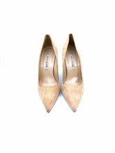 Load image into Gallery viewer, MANOLO BLAHNIK BB 90mm Size 10 Nude Suede Solid Pumps