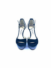 Load image into Gallery viewer, JIMMY CHOO Size 6 Black Suede Sandals