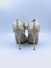 Load image into Gallery viewer, JIMMY CHOO Size 9.5 Beige Leather Solid Sandals