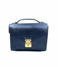 Load image into Gallery viewer, LOUIS VUITTON Pochette Metis Black Leather Epi Handbag
