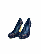 Load image into Gallery viewer, SIGERSON MORRISON Size 6.5 Brown Fabric Sequined Pumps