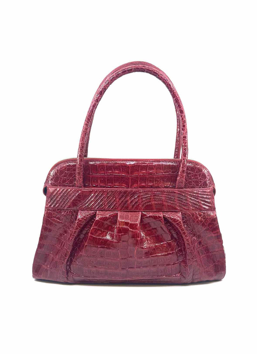NANCY GONZALEZ Red Crocodile Handbag – Labels Luxury