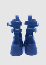 Load image into Gallery viewer, ALEXANDER MCQUEEN Size 9.5 Black Leather Ankle Boot