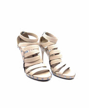 Load image into Gallery viewer, JIMMY CHOO Size 9.5 Beige Leather Solid Sandals