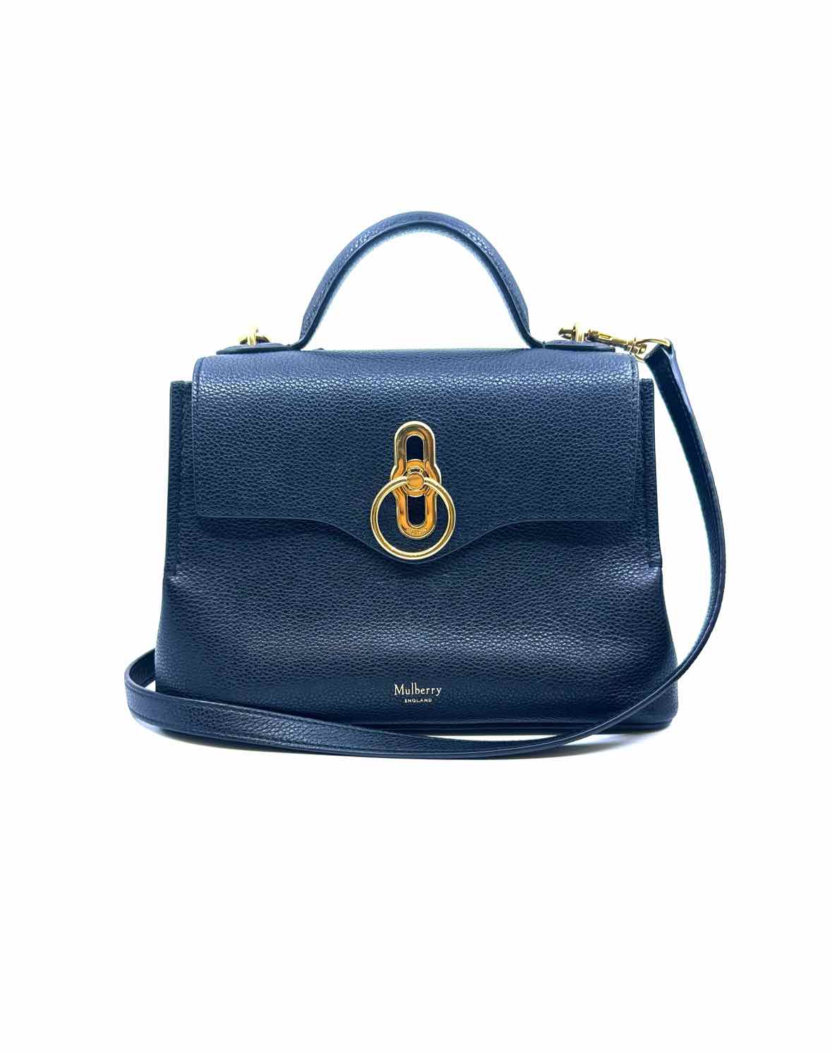 【関税・送料込み】MULBERRY TOP HANDLE BAGS Mulberry | Top Handle Lily | Black Heavy Grain | Sustainable