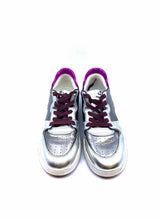 Load image into Gallery viewer, ISABEL MARANT Size 7 Silver, Pink Leather Metallic Solid Sneakers