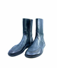Load image into Gallery viewer, THE ROW Size 9 Black Leather Solid Ankle Boot