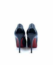 Load image into Gallery viewer, CHRISTIAN LOUBOUTIN Size 10 Black Patent Leather Solid Pumps