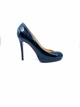 Load image into Gallery viewer, CHRISTIAN LOUBOUTIN Size 10 Black Patent Leather Solid Pumps