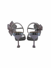 Load image into Gallery viewer, MIU MIU Size 10 Nude Patent Leather Solid Sandals