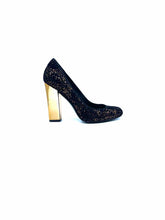 Load image into Gallery viewer, SIGERSON MORRISON Size 6.5 Brown Fabric Sequined Pumps