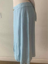 Load image into Gallery viewer, CELINE Size 10 Baby Blue Solid Skirt
