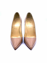 Load image into Gallery viewer, CHRISTIAN LOUBOUTIN Size 7.5 Nude Patent Leather Solid Pumps