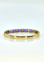 Load image into Gallery viewer, Amethyst Diamond 14K Bracelet