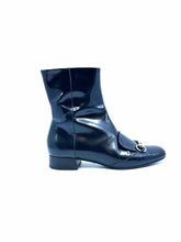 Load image into Gallery viewer, GUCCI Size 7 Black Leather Solid Ankle Boot