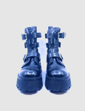 Load image into Gallery viewer, ALEXANDER MCQUEEN Size 9.5 Black Leather Ankle Boot