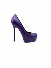 Load image into Gallery viewer, YSL Size 7 Purple Leather Solid Pumps