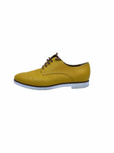 Load image into Gallery viewer, FENDI Size 8.5 Mustard Lizard Oxfords