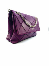 Load image into Gallery viewer, ROGER VIVIER Prismick Purple Leather Patchwork Handbag