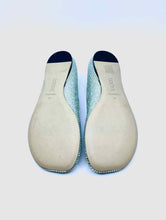 Load image into Gallery viewer, LOEWE Size 11 Pastel Green Crystal Solid Flats