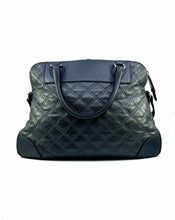 Load image into Gallery viewer, MARC JACOBS Gunmetal Leather Quilted Handbag