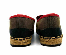 Load image into Gallery viewer, FENDI Size 7 Black & Brown Canvas Flats