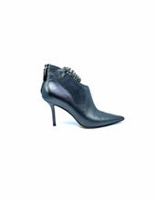 Load image into Gallery viewer, JIMMY CHOO Size 6 Gunmetal Leather Metallic Solid Ankle Boot