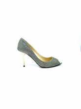 Load image into Gallery viewer, JIMMY CHOO Size 7.5 Silver Pumps