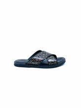 Load image into Gallery viewer, SALVATORE FERRAGAMO Size 7 Black & tan Men's Sandals