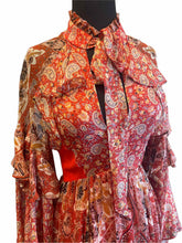 Load image into Gallery viewer, ETRO Size 2 Red Silk Dress