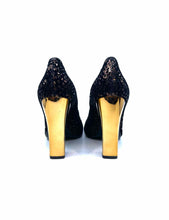 Load image into Gallery viewer, SIGERSON MORRISON Size 6.5 Brown Fabric Sequined Pumps