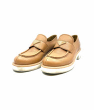 Load image into Gallery viewer, PRADA Size 10 Camel Leather Solid Loafers